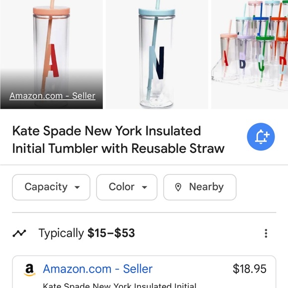 NWT Kate Spade tumbler water bottle - Picture 6 of 6